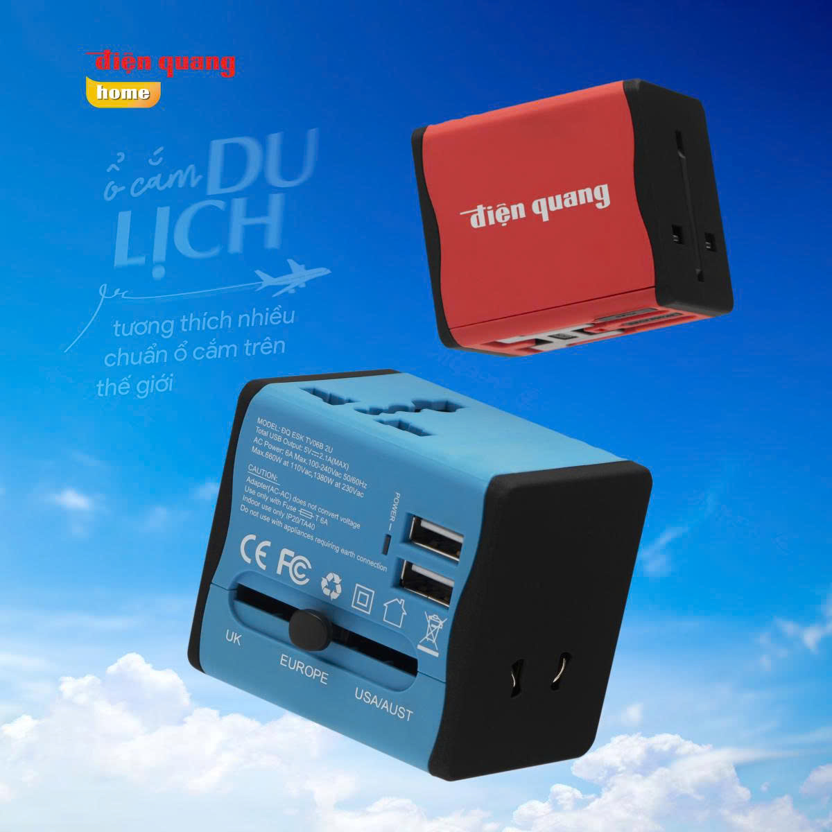 ổ cắm du lịch đa năng